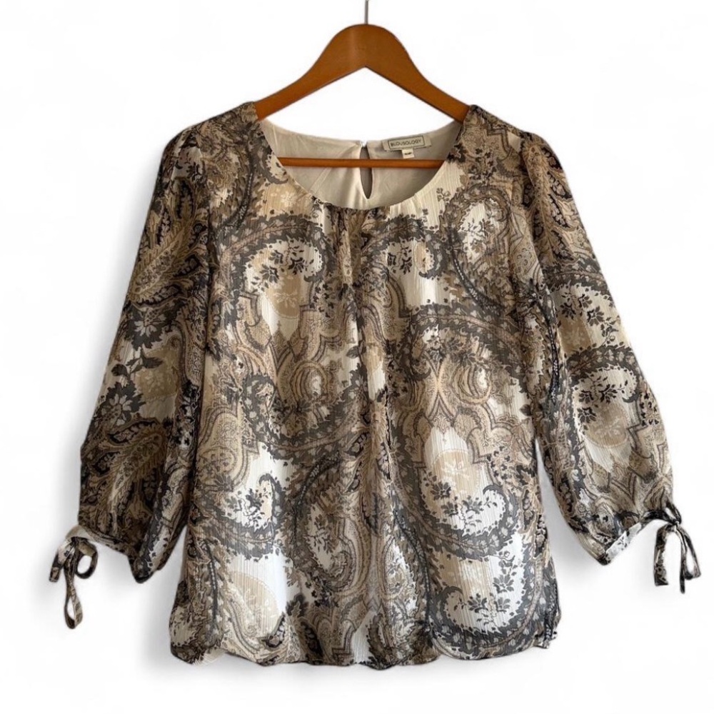 Blousology Paisley Print Women's Top